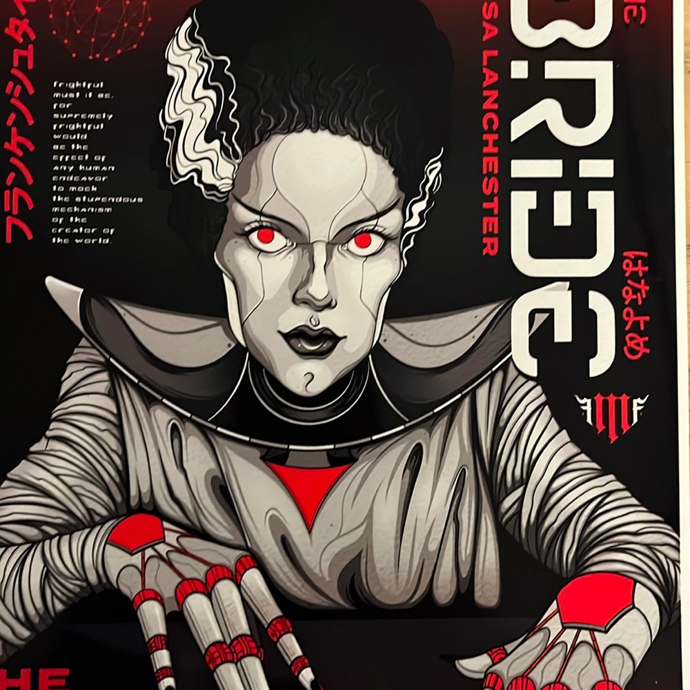 Bride of Frankenstein art print 8 1/2 x 11